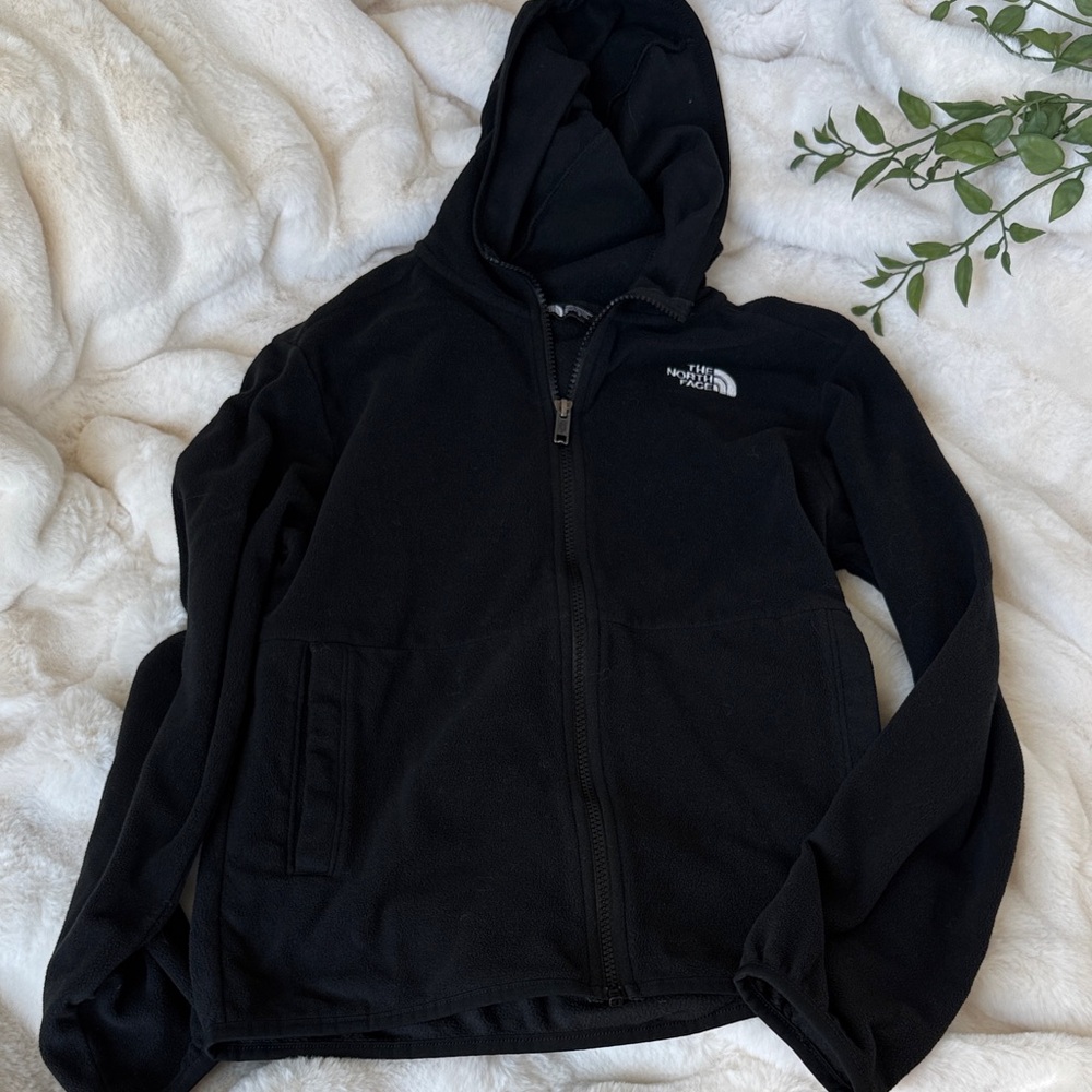 The North Face Black Kids Full-Zip Hooded Fleece Jacket